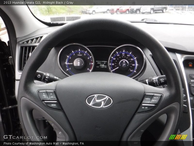 Midnight Black / Gray 2013 Hyundai Sonata GLS