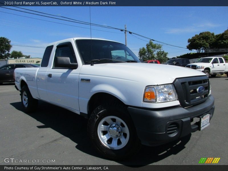 Oxford White / Medium Dark Flint 2010 Ford Ranger XL SuperCab