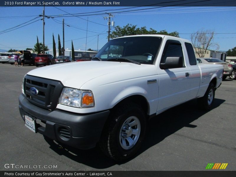 Oxford White / Medium Dark Flint 2010 Ford Ranger XL SuperCab