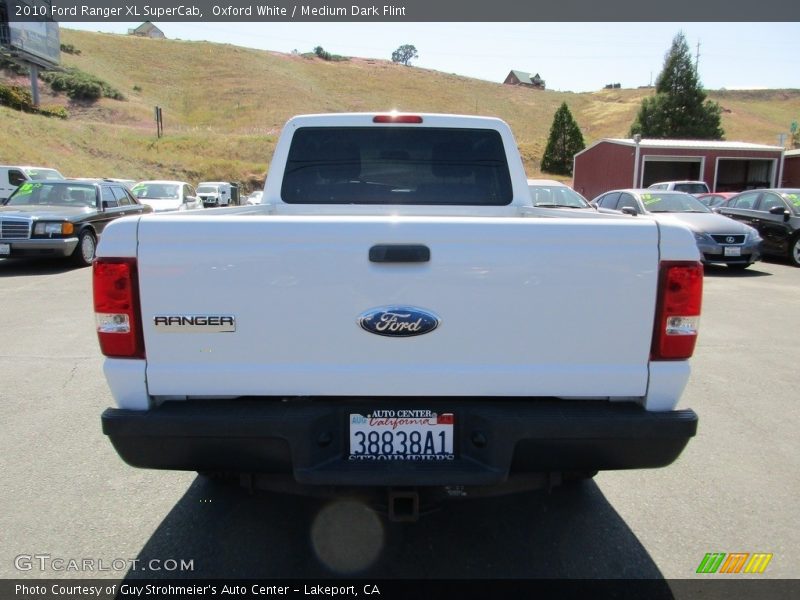 Oxford White / Medium Dark Flint 2010 Ford Ranger XL SuperCab