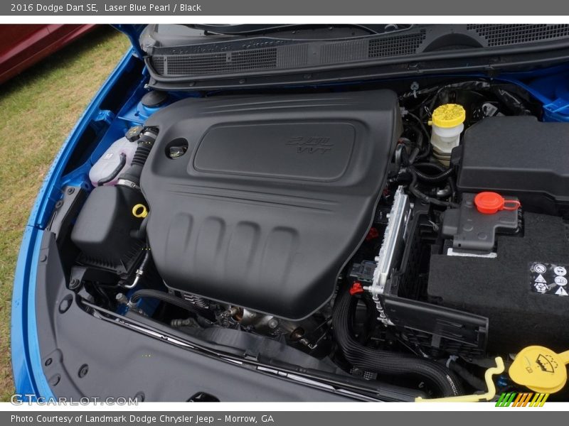 Laser Blue Pearl / Black 2016 Dodge Dart SE