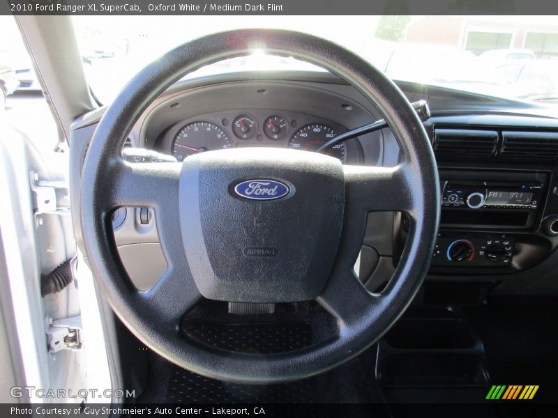Oxford White / Medium Dark Flint 2010 Ford Ranger XL SuperCab