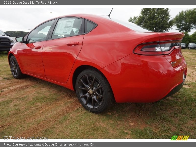 TorRed / Black 2016 Dodge Dart SE