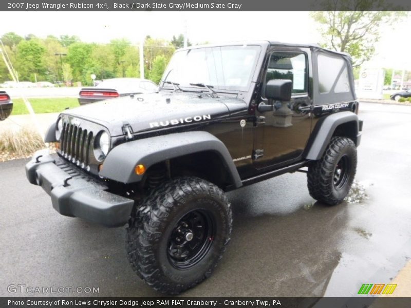 Black / Dark Slate Gray/Medium Slate Gray 2007 Jeep Wrangler Rubicon 4x4