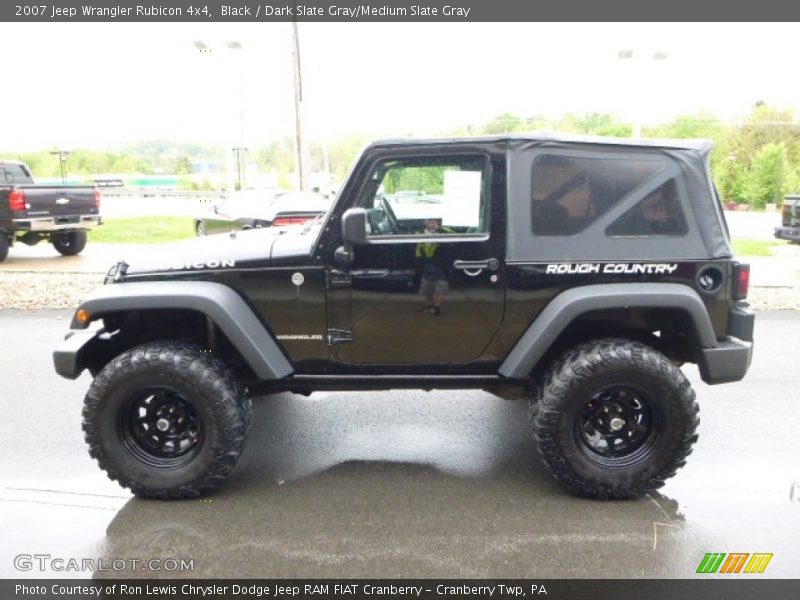 Black / Dark Slate Gray/Medium Slate Gray 2007 Jeep Wrangler Rubicon 4x4