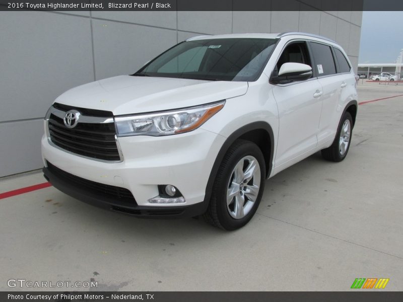 Blizzard Pearl / Black 2016 Toyota Highlander Limited