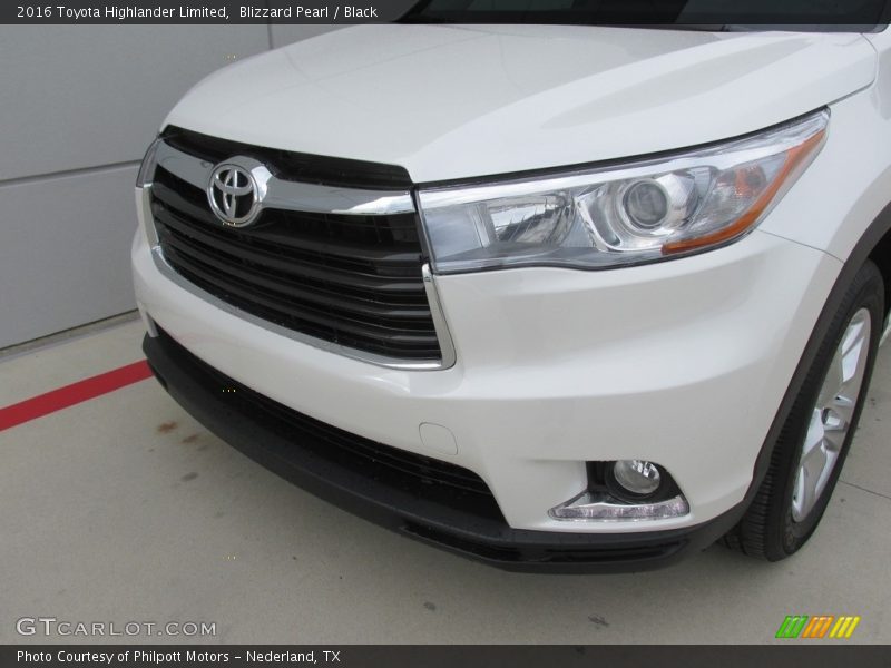 Blizzard Pearl / Black 2016 Toyota Highlander Limited