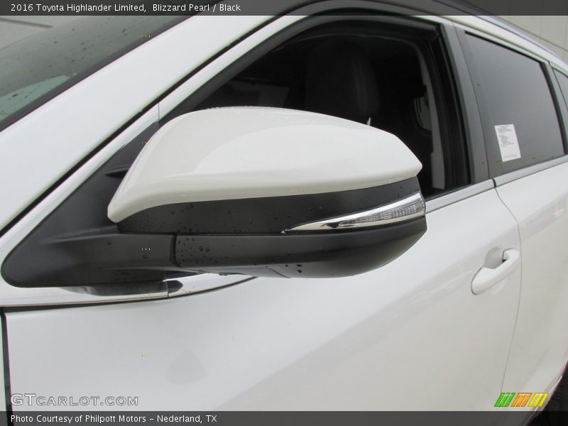 Blizzard Pearl / Black 2016 Toyota Highlander Limited