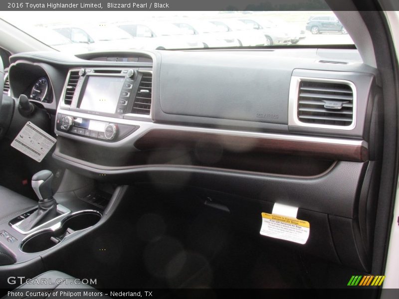 Blizzard Pearl / Black 2016 Toyota Highlander Limited