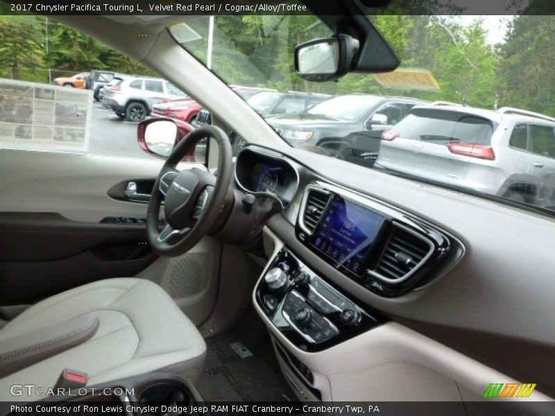 Velvet Red Pearl / Cognac/Alloy/Toffee 2017 Chrysler Pacifica Touring L