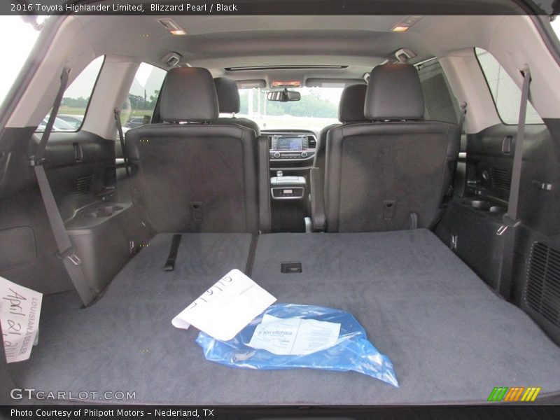 Blizzard Pearl / Black 2016 Toyota Highlander Limited