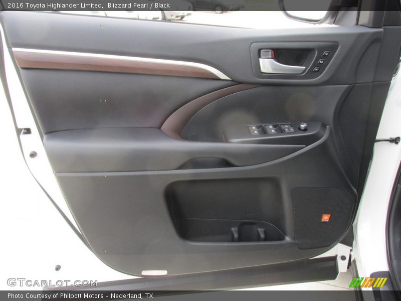 Blizzard Pearl / Black 2016 Toyota Highlander Limited