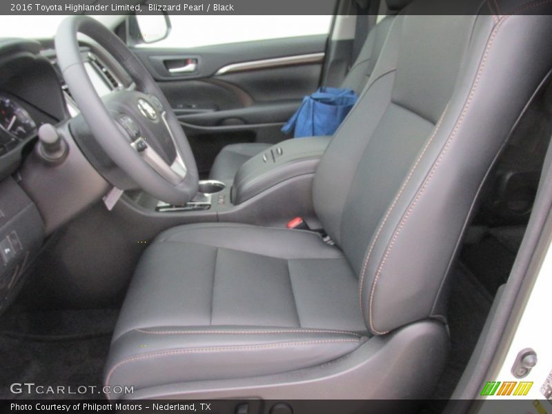 Blizzard Pearl / Black 2016 Toyota Highlander Limited