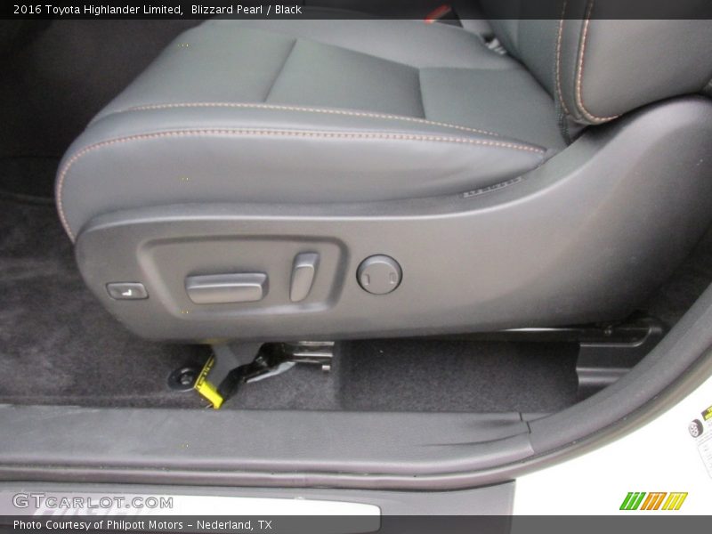 Blizzard Pearl / Black 2016 Toyota Highlander Limited