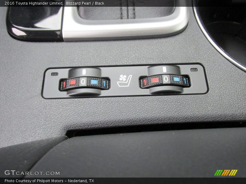 Blizzard Pearl / Black 2016 Toyota Highlander Limited