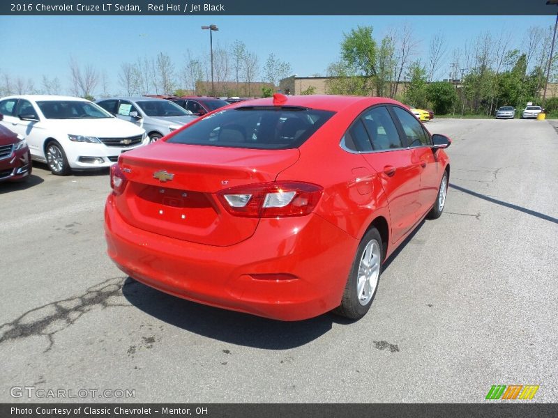 Red Hot / Jet Black 2016 Chevrolet Cruze LT Sedan