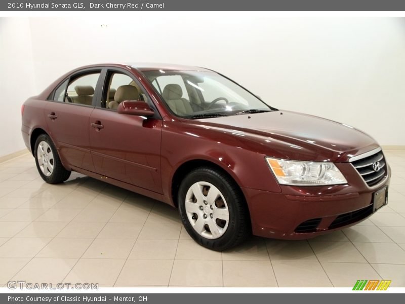 Dark Cherry Red / Camel 2010 Hyundai Sonata GLS