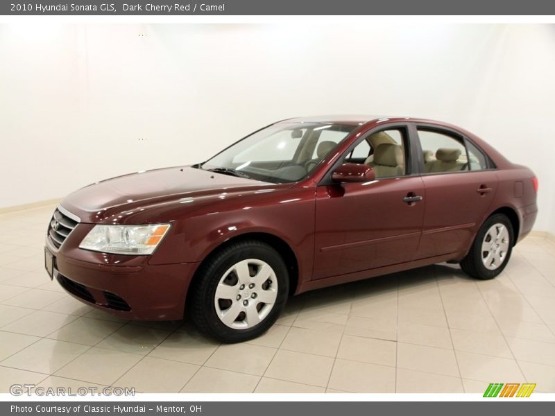 Dark Cherry Red / Camel 2010 Hyundai Sonata GLS