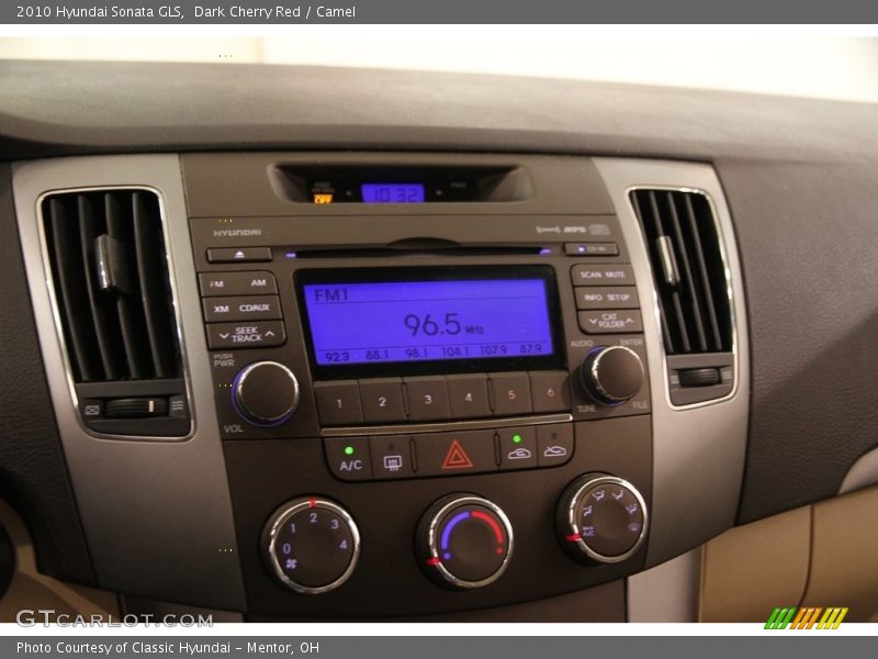 Dark Cherry Red / Camel 2010 Hyundai Sonata GLS
