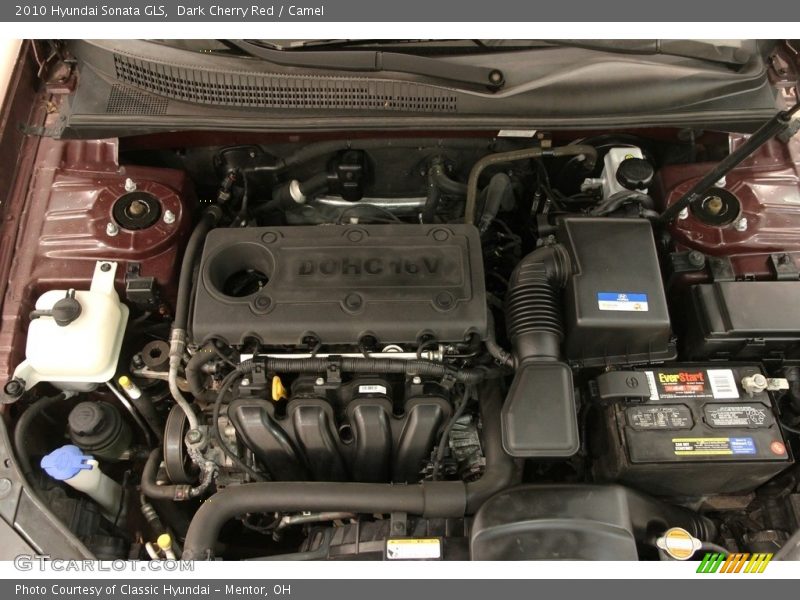 Dark Cherry Red / Camel 2010 Hyundai Sonata GLS