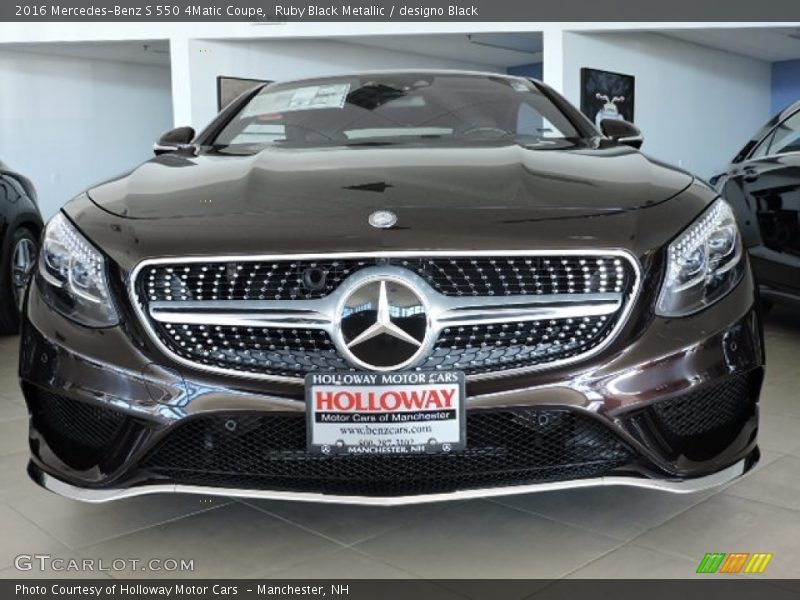 Ruby Black Metallic / designo Black 2016 Mercedes-Benz S 550 4Matic Coupe