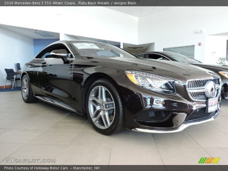 Ruby Black Metallic / designo Black 2016 Mercedes-Benz S 550 4Matic Coupe