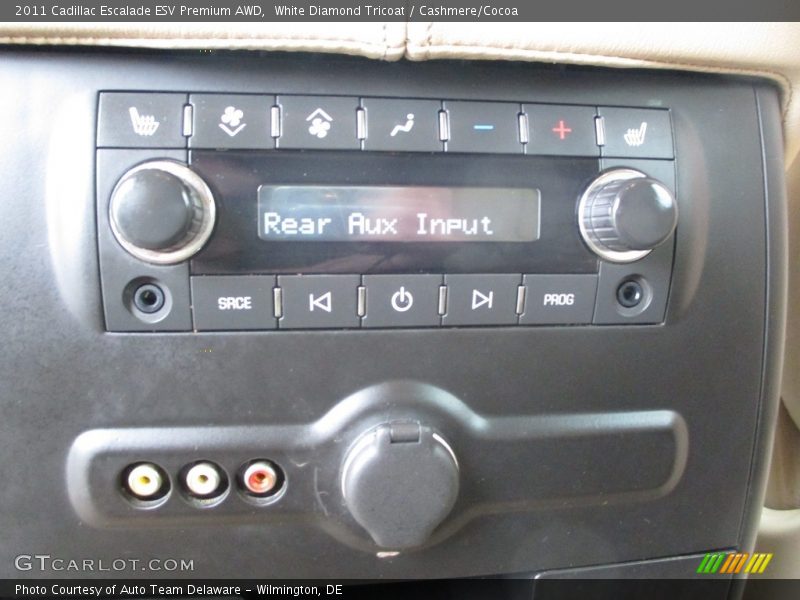 White Diamond Tricoat / Cashmere/Cocoa 2011 Cadillac Escalade ESV Premium AWD