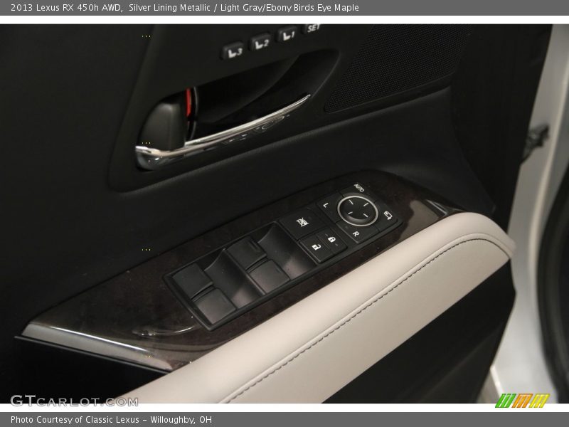 Silver Lining Metallic / Light Gray/Ebony Birds Eye Maple 2013 Lexus RX 450h AWD