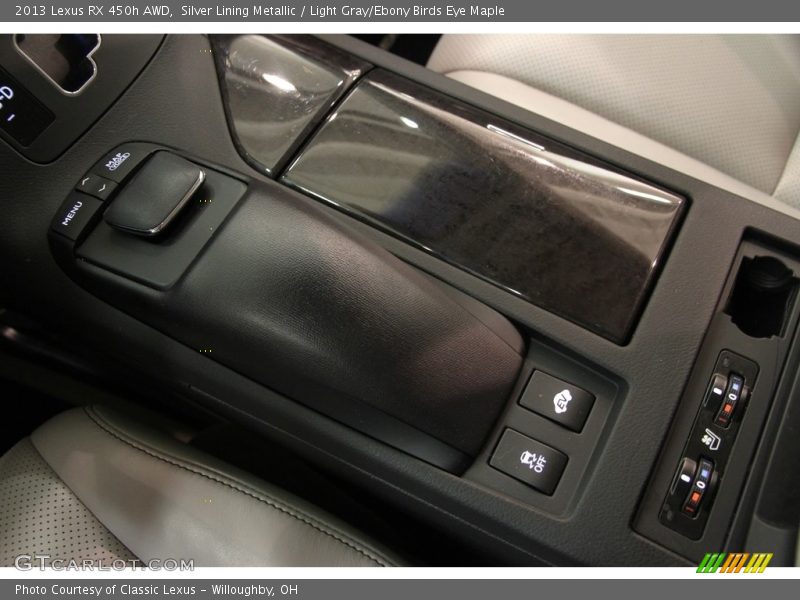 Silver Lining Metallic / Light Gray/Ebony Birds Eye Maple 2013 Lexus RX 450h AWD