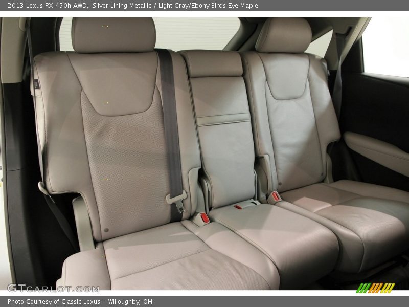 Silver Lining Metallic / Light Gray/Ebony Birds Eye Maple 2013 Lexus RX 450h AWD