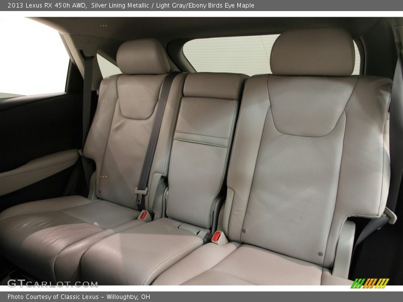 Silver Lining Metallic / Light Gray/Ebony Birds Eye Maple 2013 Lexus RX 450h AWD