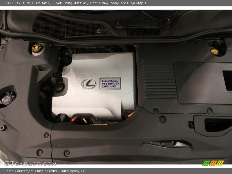 Silver Lining Metallic / Light Gray/Ebony Birds Eye Maple 2013 Lexus RX 450h AWD