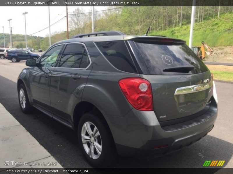 Steel Green Metallic / Light Titanium/Jet Black 2012 Chevrolet Equinox LT AWD