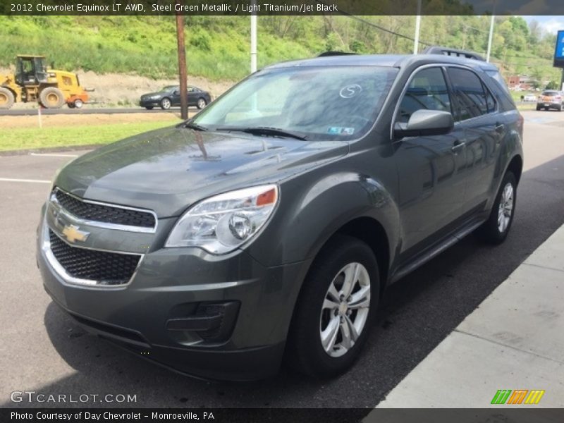 Steel Green Metallic / Light Titanium/Jet Black 2012 Chevrolet Equinox LT AWD