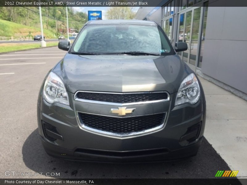 Steel Green Metallic / Light Titanium/Jet Black 2012 Chevrolet Equinox LT AWD