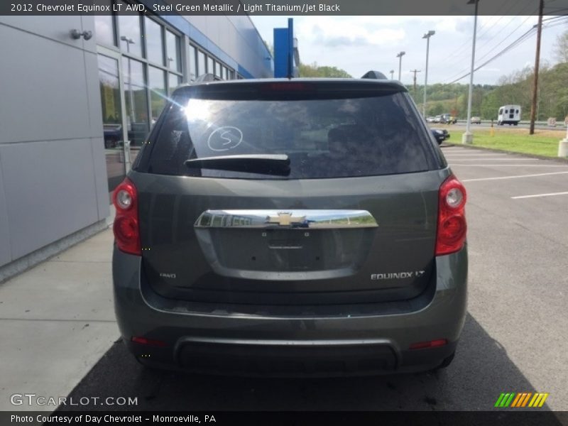 Steel Green Metallic / Light Titanium/Jet Black 2012 Chevrolet Equinox LT AWD