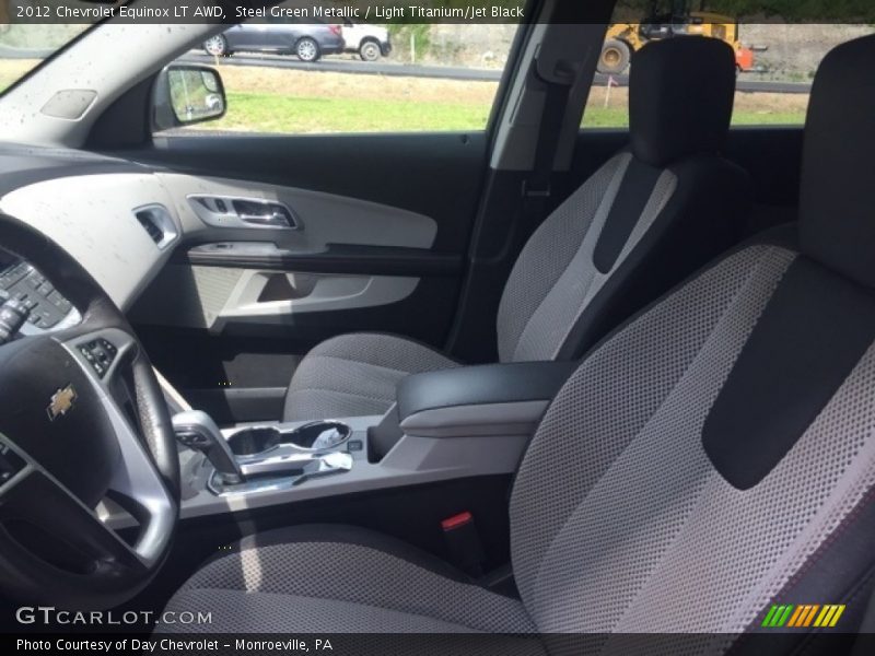 Steel Green Metallic / Light Titanium/Jet Black 2012 Chevrolet Equinox LT AWD