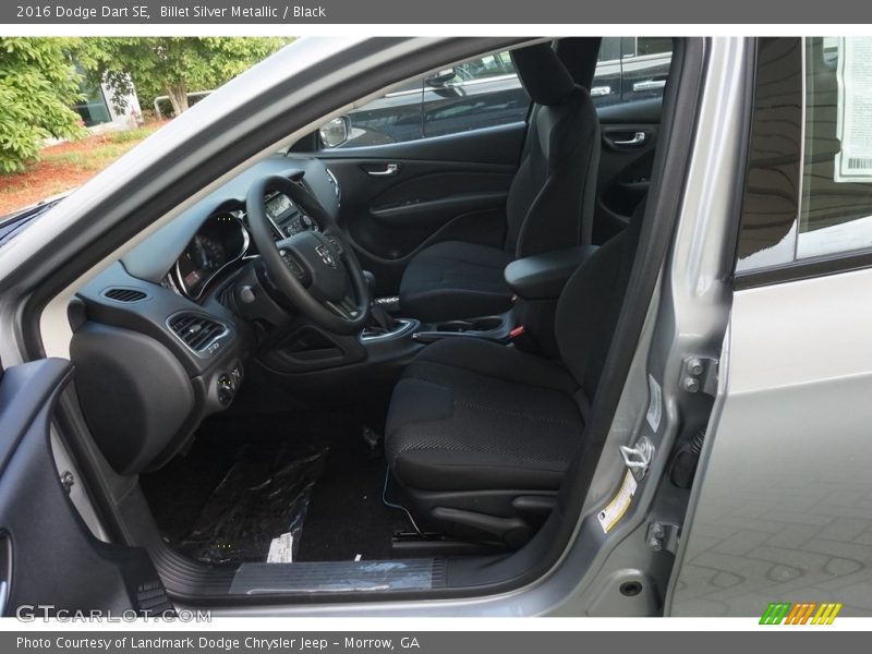 Billet Silver Metallic / Black 2016 Dodge Dart SE