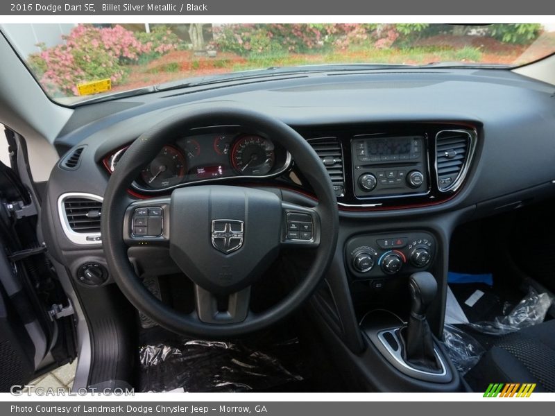 Billet Silver Metallic / Black 2016 Dodge Dart SE