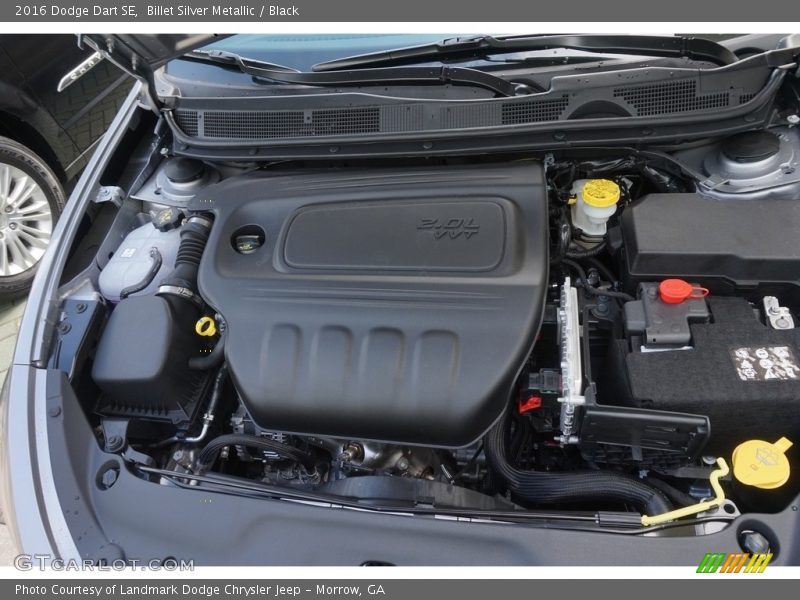 Billet Silver Metallic / Black 2016 Dodge Dart SE