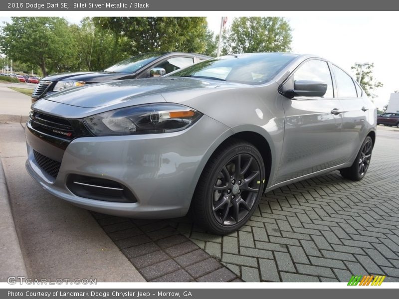 Billet Silver Metallic / Black 2016 Dodge Dart SE