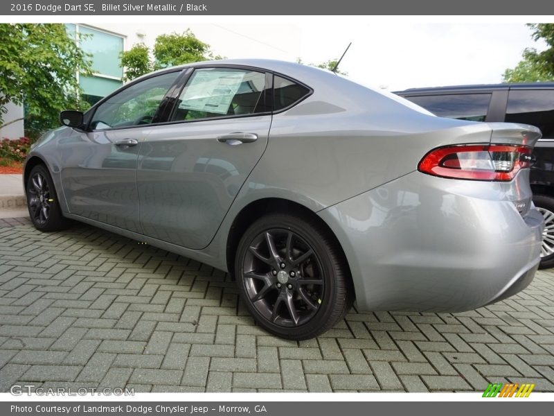 Billet Silver Metallic / Black 2016 Dodge Dart SE