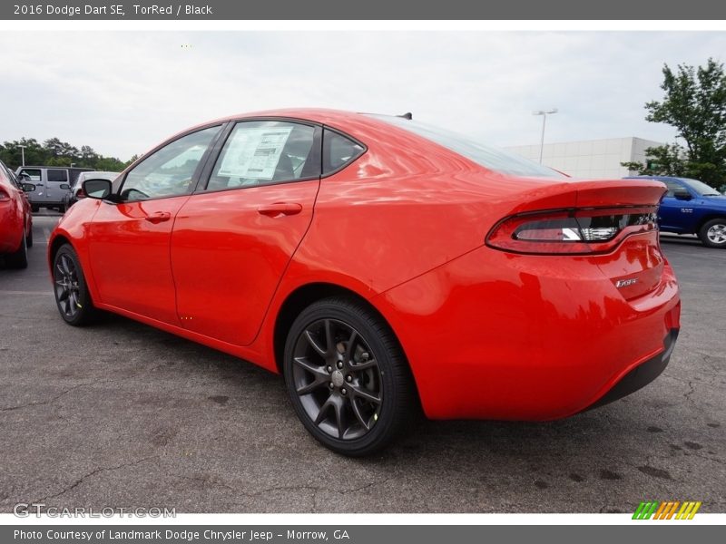 TorRed / Black 2016 Dodge Dart SE
