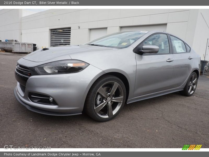 Billet Silver Metallic / Black 2016 Dodge Dart GT