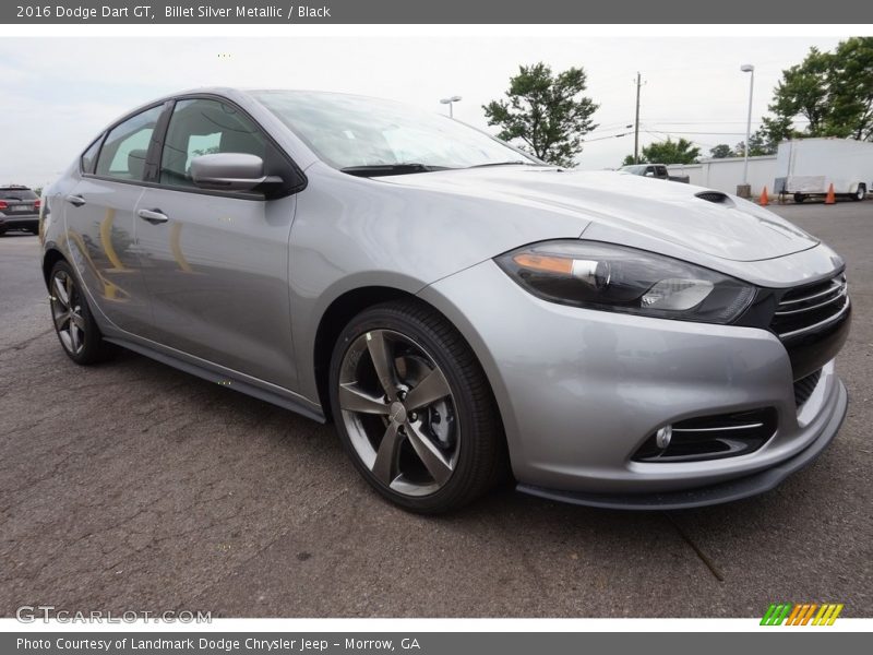 Billet Silver Metallic / Black 2016 Dodge Dart GT
