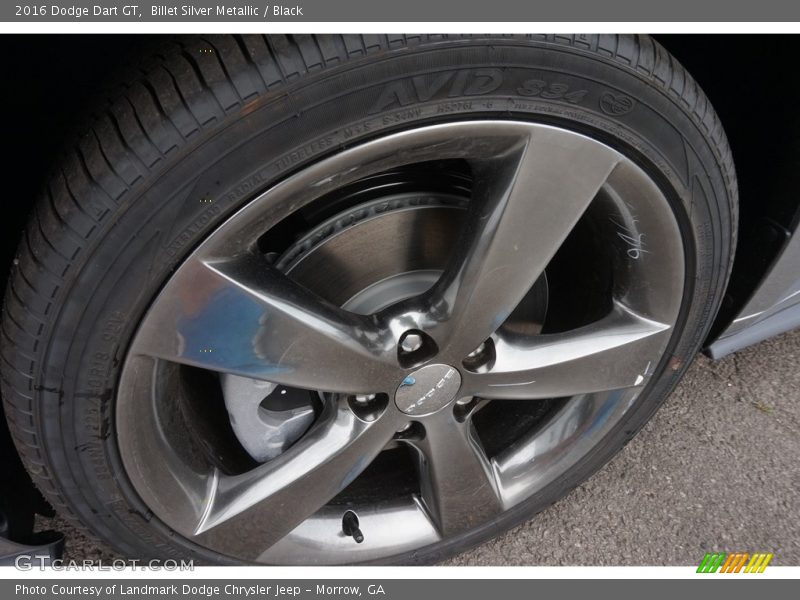 Billet Silver Metallic / Black 2016 Dodge Dart GT