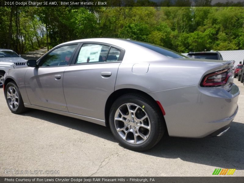 Billet Silver Metallic / Black 2016 Dodge Charger SE AWD