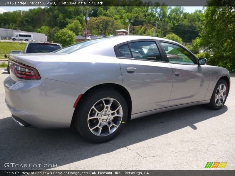Billet Silver Metallic / Black 2016 Dodge Charger SE AWD