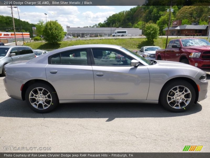 Billet Silver Metallic / Black 2016 Dodge Charger SE AWD