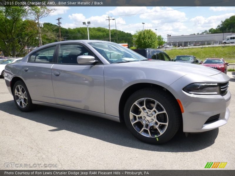Billet Silver Metallic / Black 2016 Dodge Charger SE AWD